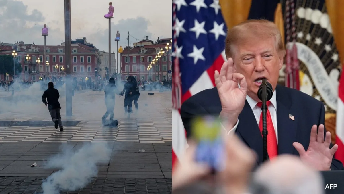 "Let's Go To France": Trump Mocks Nationwide Protests, Violence