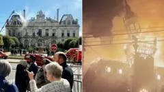 'Very upsetting': Residents in shock after historic French town hall set alight