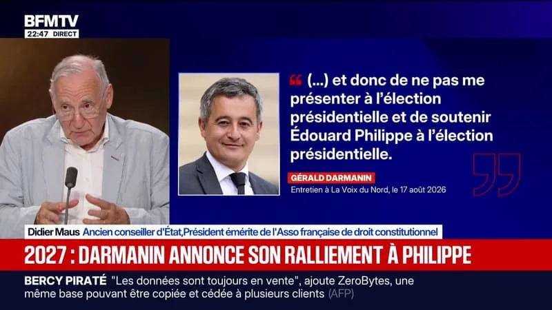 2027 : Darmanin annonce son ralliement à Philippe - 17/08