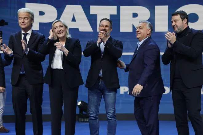 Abascal busca revalidar a Vox como un referente de la extrema derecha mundial en el año de la gran oportunidad de Le Pen