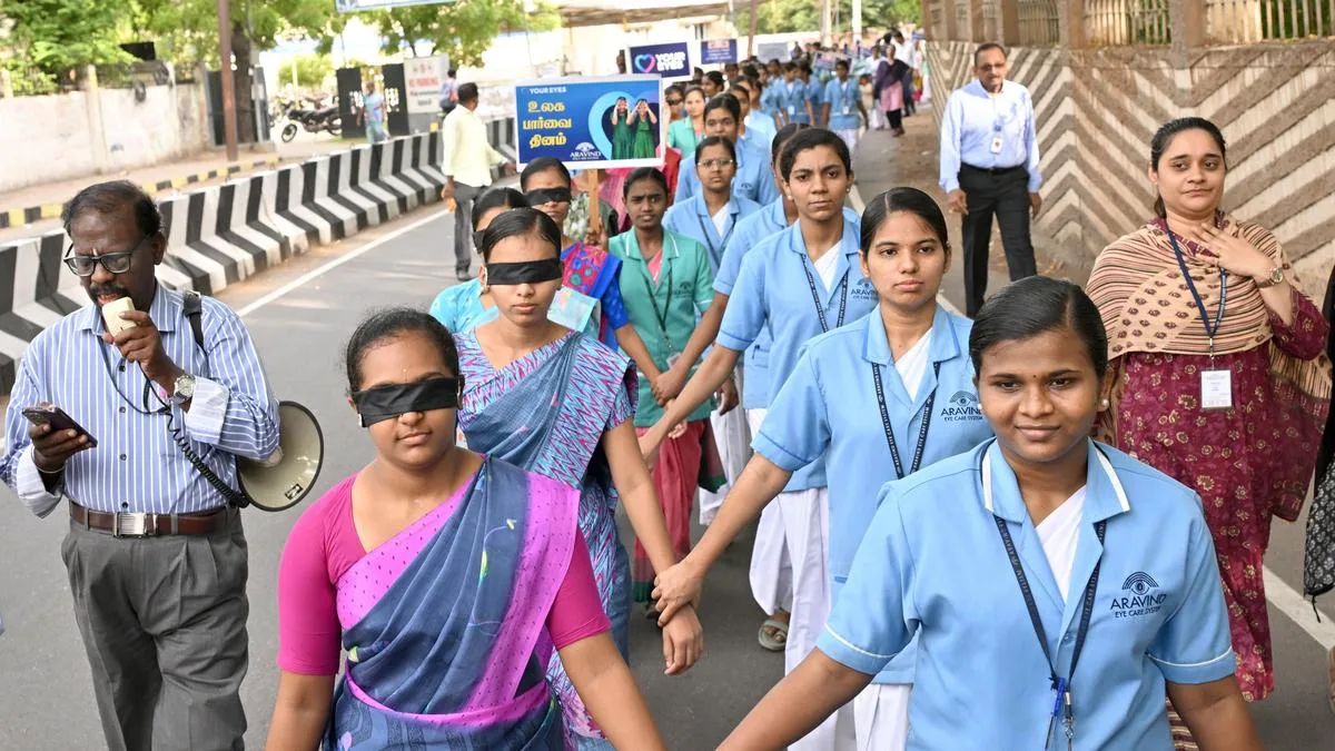 Eye care awareness rally taken out in Madurai