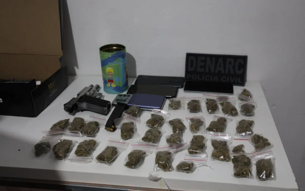 Casal é preso por tráfico de drogas durante operação contra organização criminosa em Feira de Santana