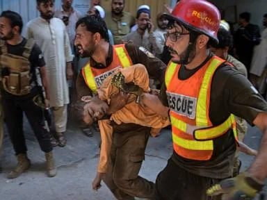 School roof collapse kills at least 28 people in Pakistan