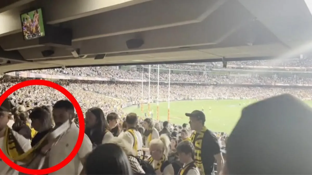 AFL identifies culprit who threw nachos at young family after Brisbane-Hawthorn MCG thriller