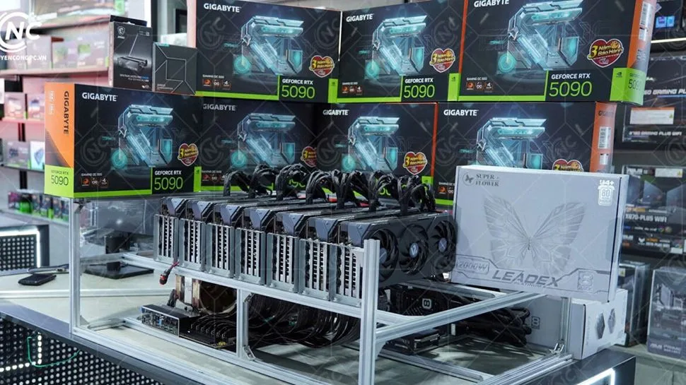 RTX 5090s are going for as much as $9000, as AI server builders reportedly buy Nvidia's flagship by the pallet, but the photos behind the story may be AI-generated