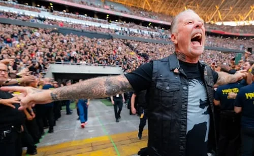 James Hetfield, de Metallica, lanza indirecta a artistas que hablan de política; “No estamos aquí para influenciarlos”