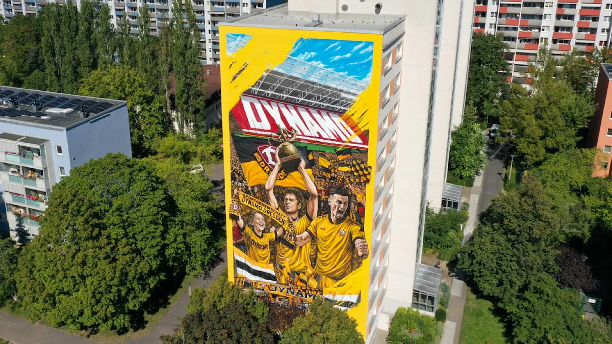 375 Quadratmeter - Dynamo-Graffiti sprengt alle Rekorde