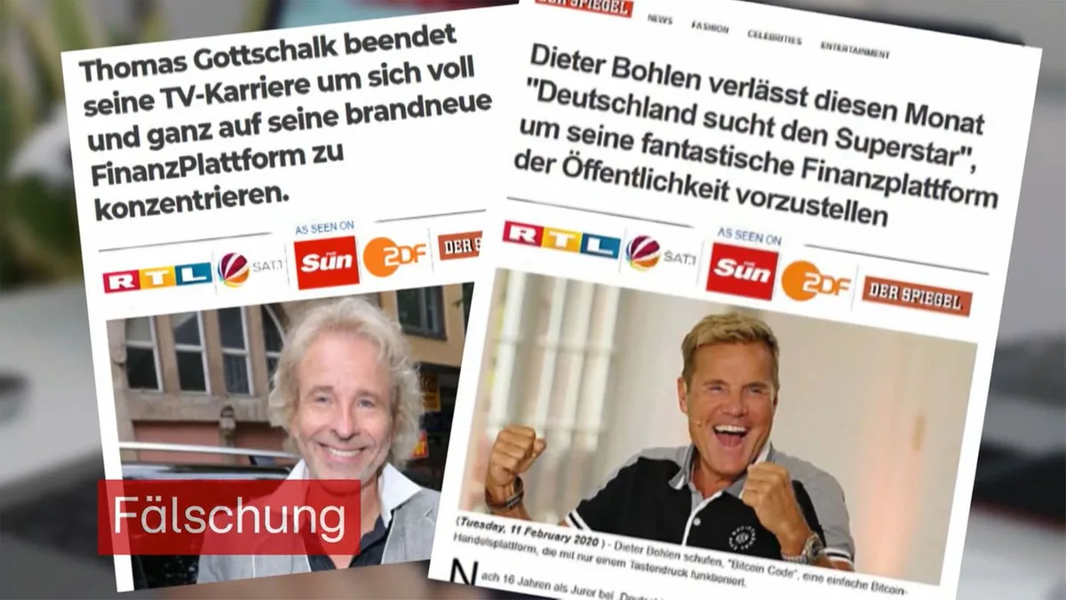 Miese Betrugsmasche: Wie Verbraucher mit gefälschter Promi-Werbung abgezockt werden