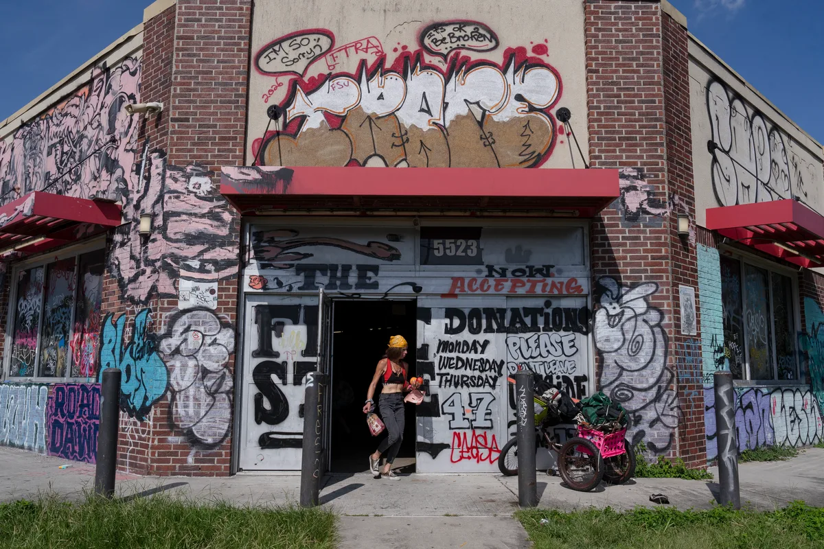In New Orleans, an empty building becomes a free store — and roller skating rink