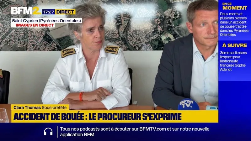 Accident de bouée tractée: "Une vingtaine de personnes prises en charge", d'après les autorités
