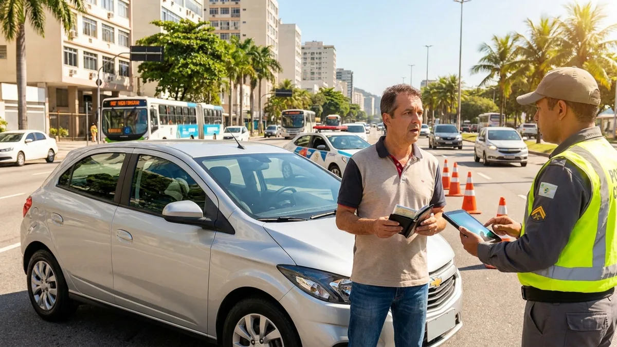 Motorista compra carro usado, faz seguro e meses depois descobre durante uma blitz que uma pendência do antigo proprietário ainda impede a regularização completa do veículo