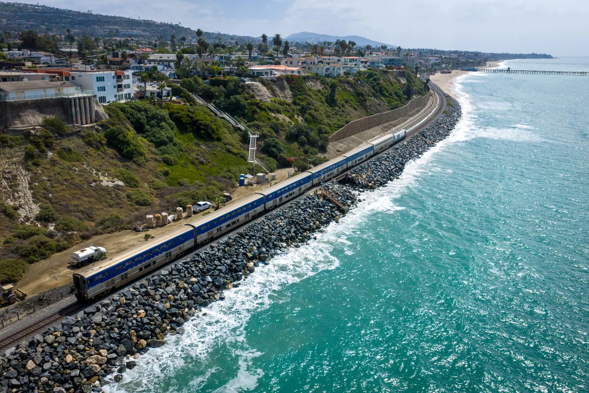 SoCal's famed coastal railroad may have to move to survive rising seas. How could it happen?