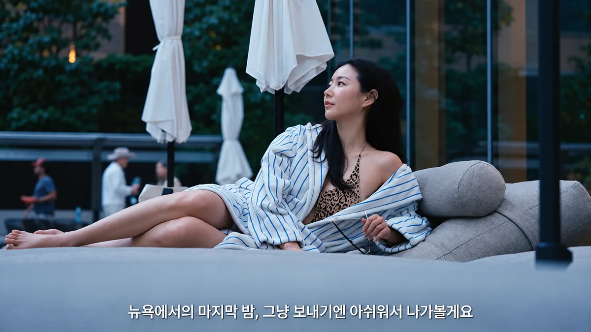 48세 김사랑, 뉴욕 루프톱서 수영…꾸준히 챙긴 운동 루틴은