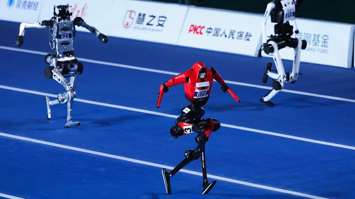 Robots have smashed human world records for the 100m sprint and high jump at China’s ‘robot Olympics’ — but the biggest hurdle is stopping safely