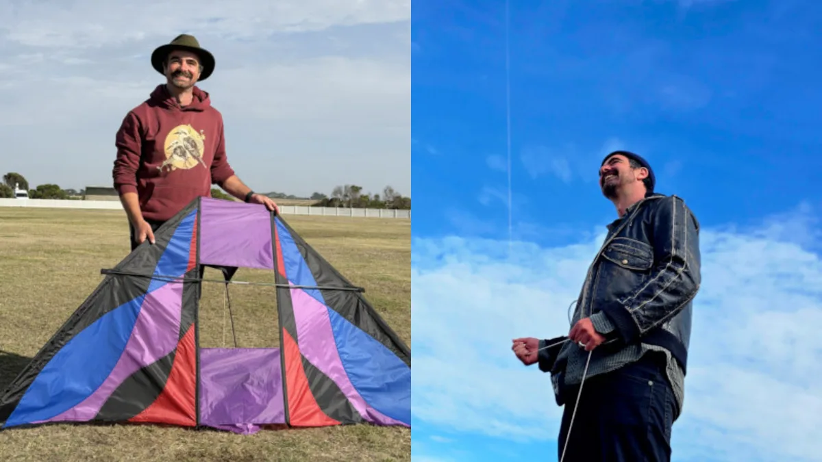 Meet Angus Johnstone, Australian teacher who flew a kite for 26 hours for charity