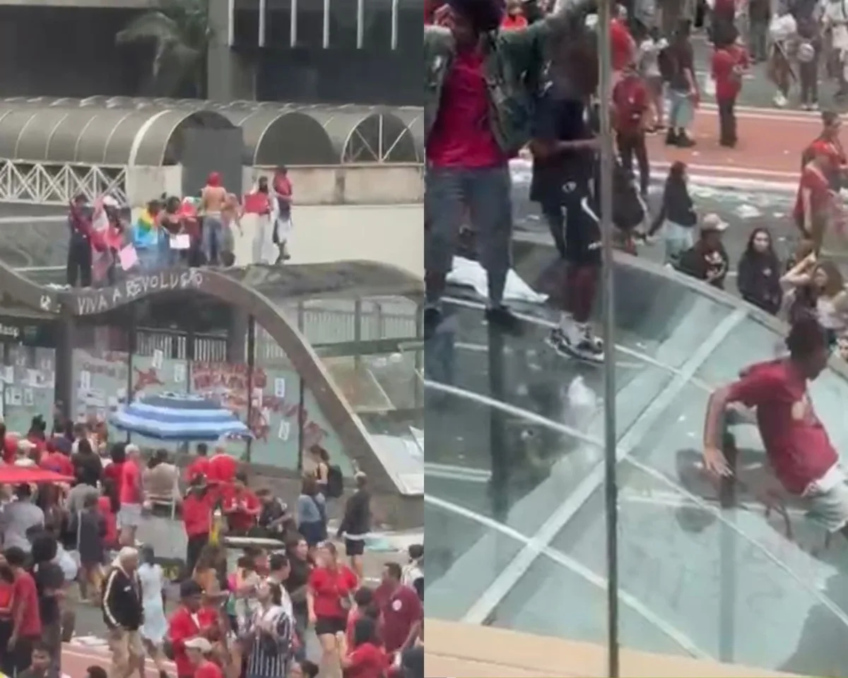 Manifestantes depredam estações de metrô em ato de apoio a Lula na avenida Paulista