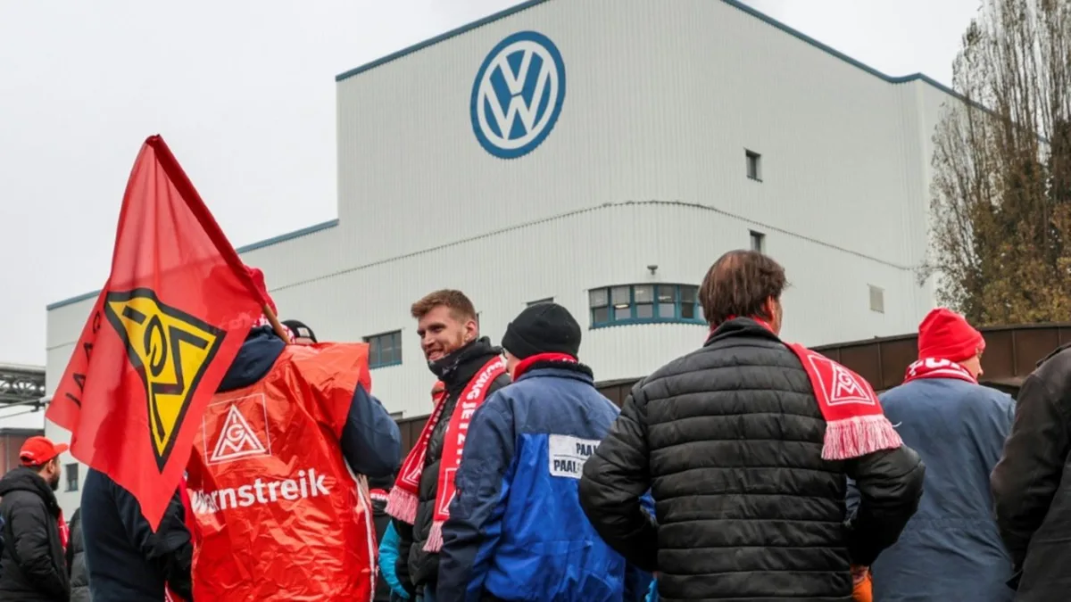 Proteste bei Herstellern und Zulieferern: „Automobil-Aktionstag“ der IG Metall