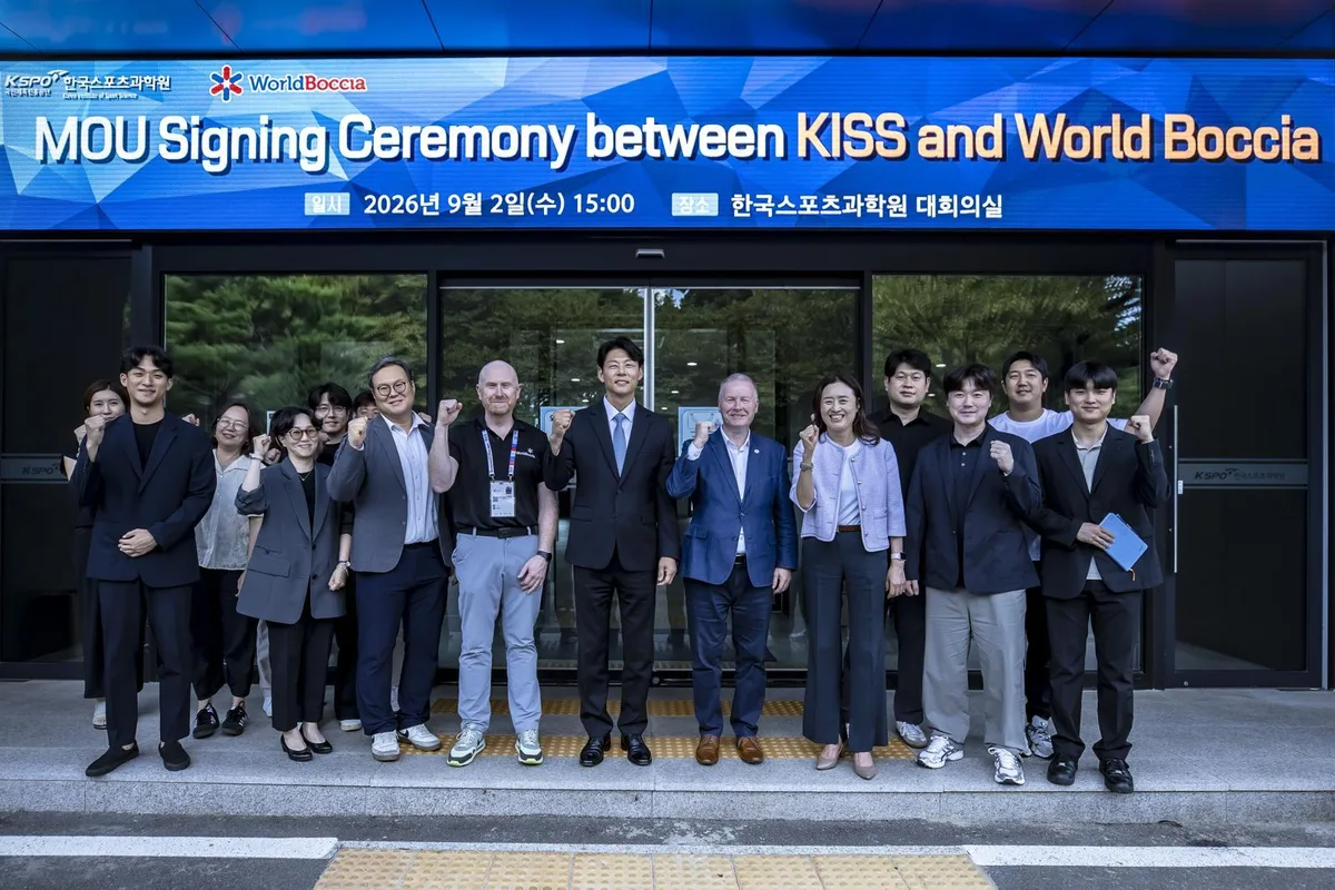 한국스포츠과학원, 세계보치아연맹과 업무 협약 [온라인 라운지]