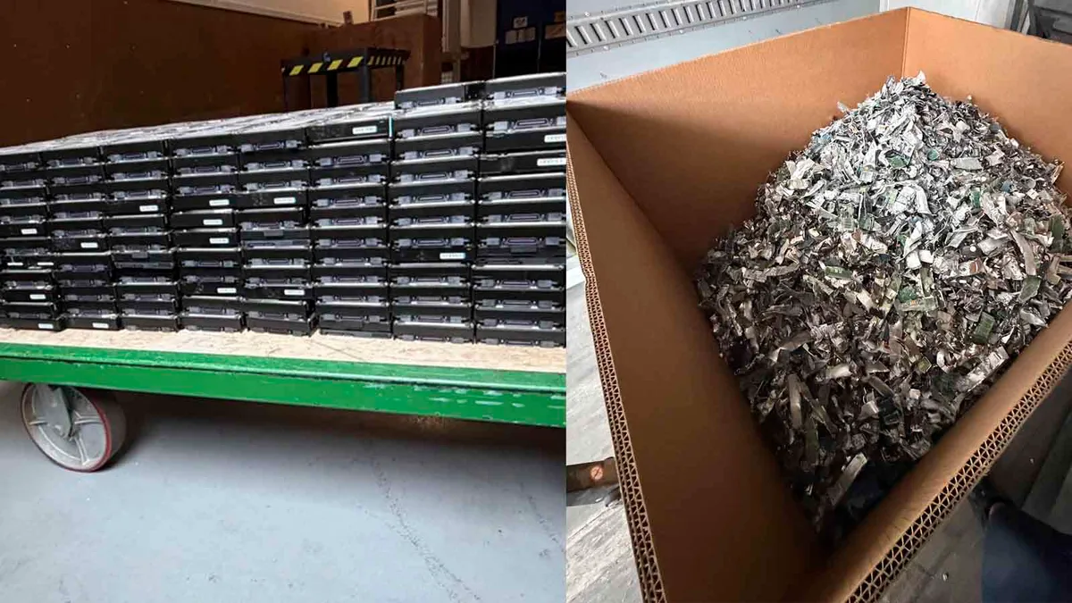 Funcionário mostra que empresa onde trabalha mandou triturar 300 HDs: 5 petabytes de armazenamento