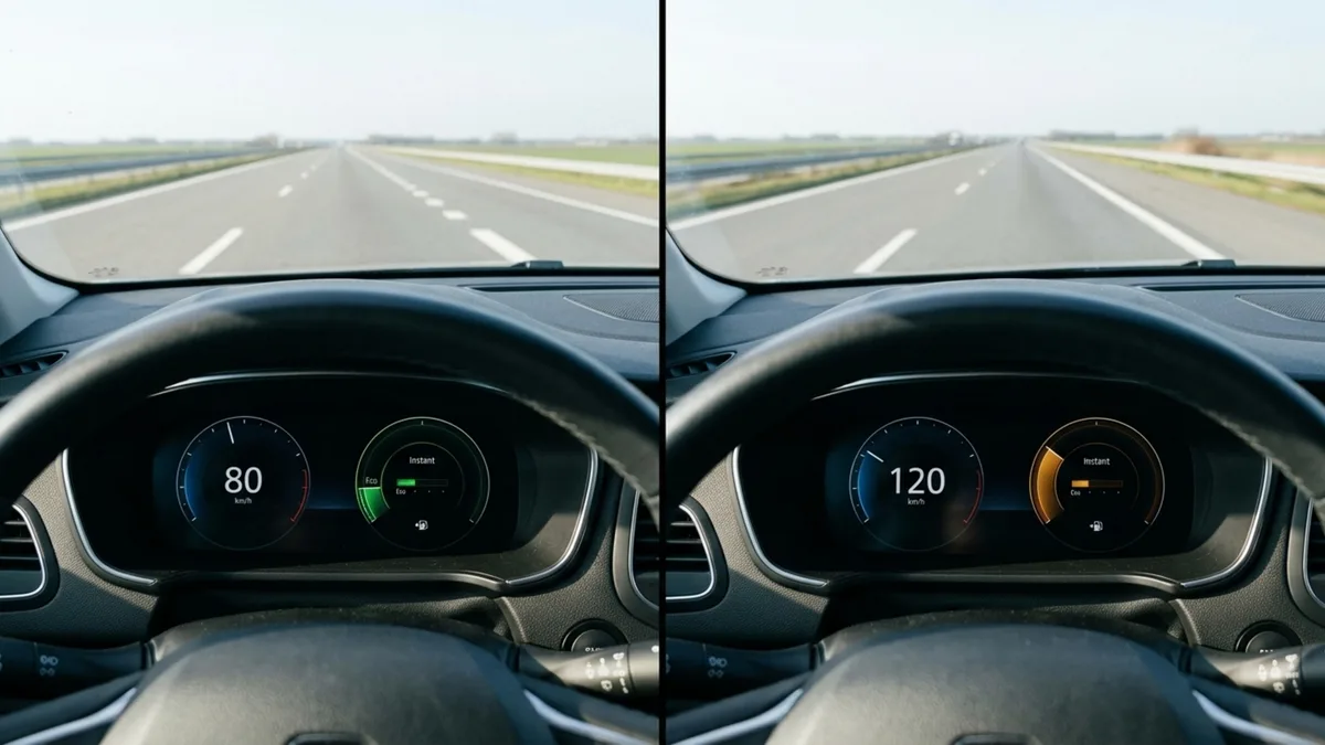 Qual é a velocidade para economizar combustível?