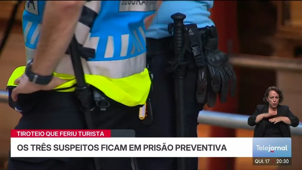 Prisão preventiva para suspeitos de terem baleado turista na Baixa