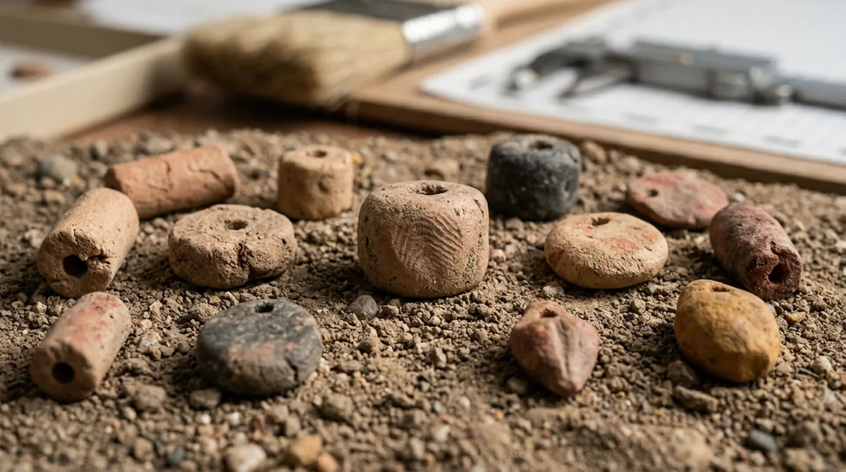 Pequenas contas de barro guardaram impressões digitais por 15 mil anos: marcas mostram que adultos e crianças moldavam os enfeites juntos