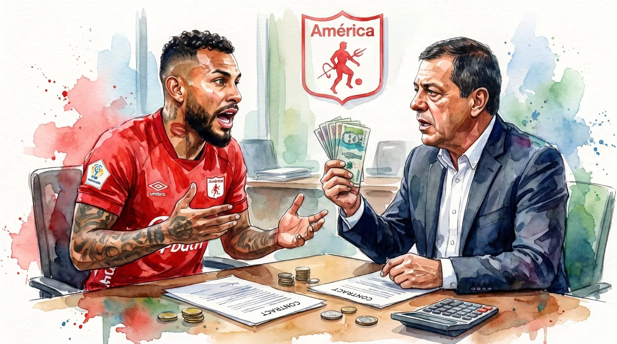 América de Cali se refirió a la deuda que tiene el equipo con el delantero Duván Vergara: “Reconocemos que existe”