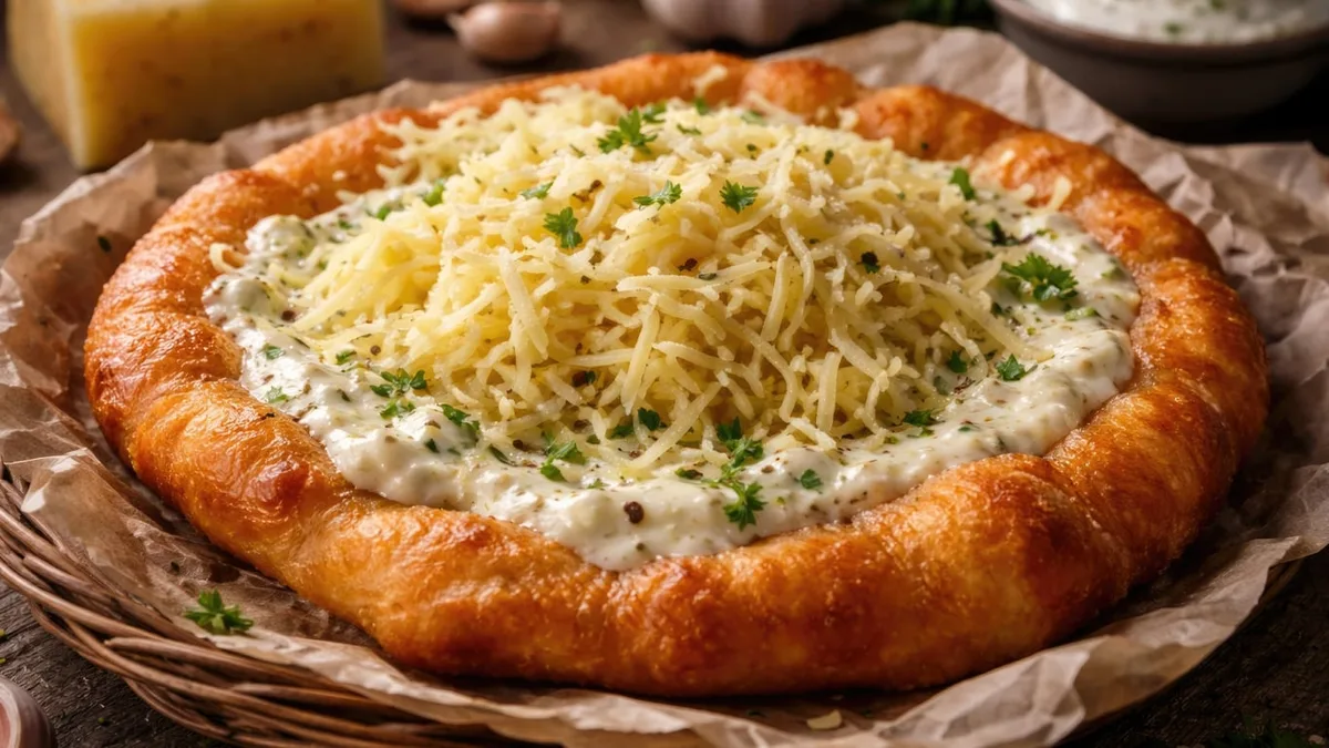 Qué es el lángos: la receta húngara de masa frita que se come con queso