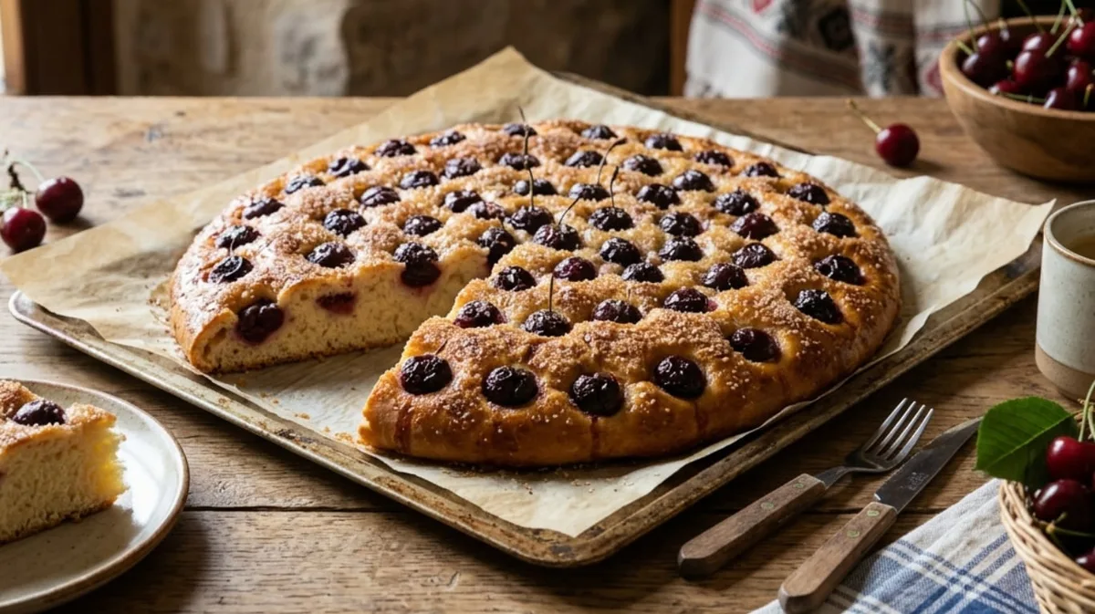 Qué es la coca de cerezas y cómo preparar este tradicional postre catalán con masa esponjosa y fruta fresca