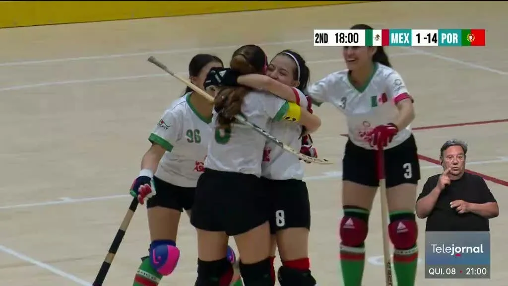 Hóquei em Patins. Portugal goleia México e segue para as 'meias'