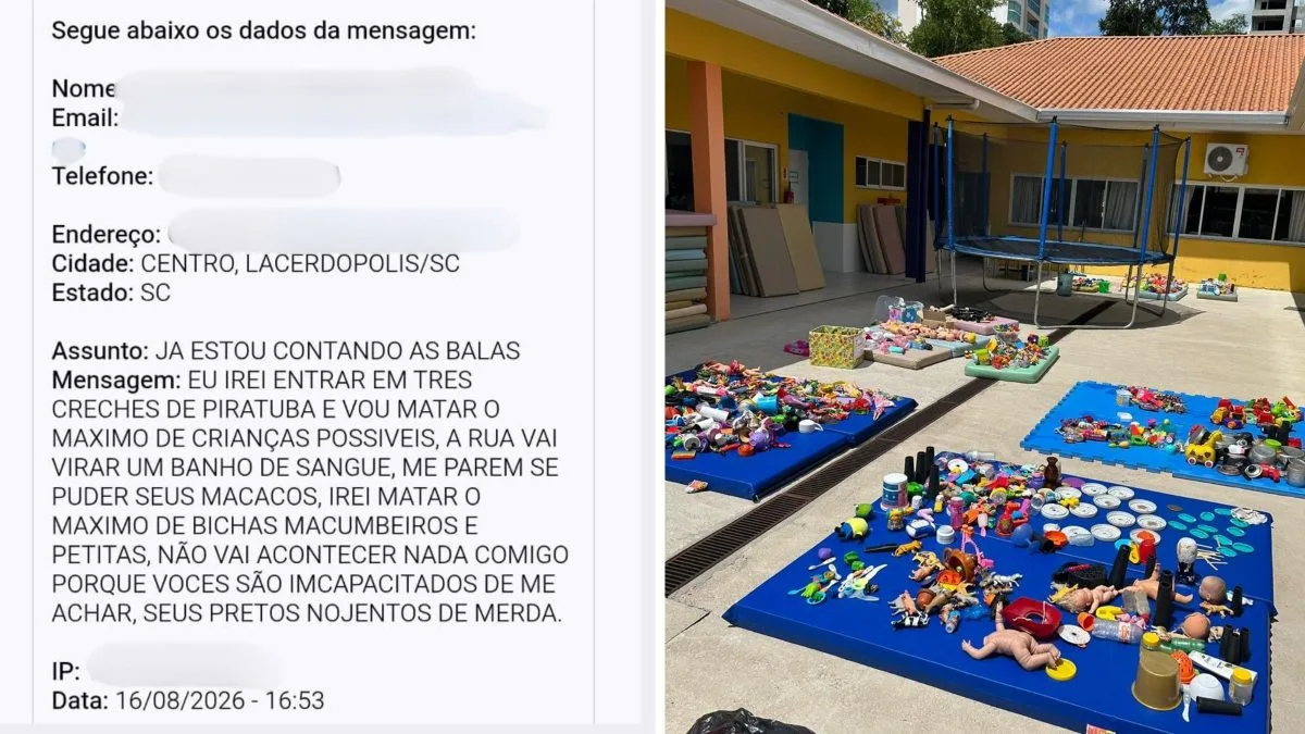 ‘Já estou contando as balas’: adolescente ameaça atacar três creches e mobiliza polícia em SC