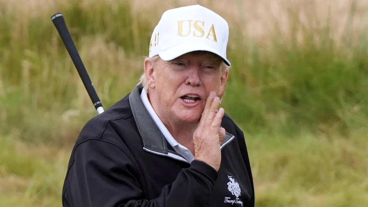 Shameless Trump Turns Foreign Visit Into Plug for His Golf Empire