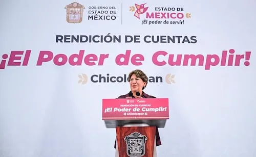 Delfina Gómez reporta inversión de 43 mil mdp; destacan obras carreteras y transporte