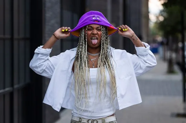 Mel B's daughter among stars spotted in purple beanie at London Fashion Week