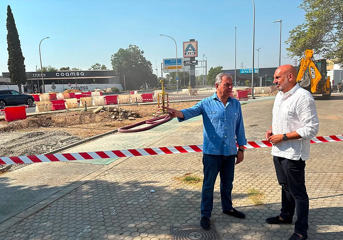 Tablada estrenará en otoño una nueva glorieta que mejorará sus accesos al Puerto de Sevilla