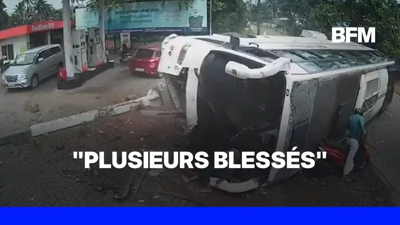 Inde: un bus transportant une trentaine de personnes se renverse, de nombreux blessés