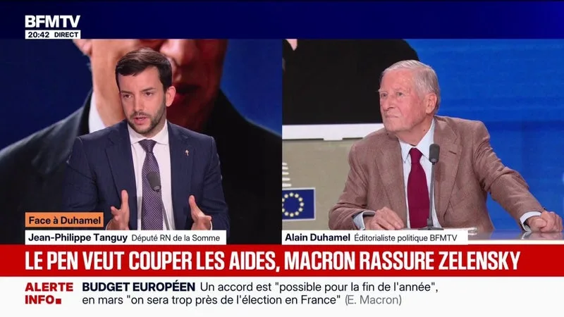 Pour Jean-Philippe Tanguy, député RN, l'aide "financière sans garanties" à l'Ukraine est "un chèque en blanc"
