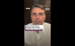 Flávio Bolsonaro critica Lula e diz qual seria um de seus 'primeiros atos' caso vença as eleições