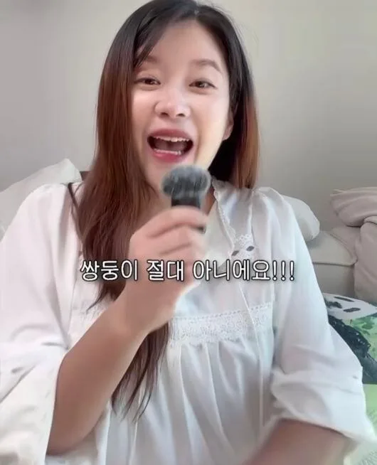 '김재준♥' 김승혜, D라인 얼마나 크길래 쌍둥이설? "아닙니다!"