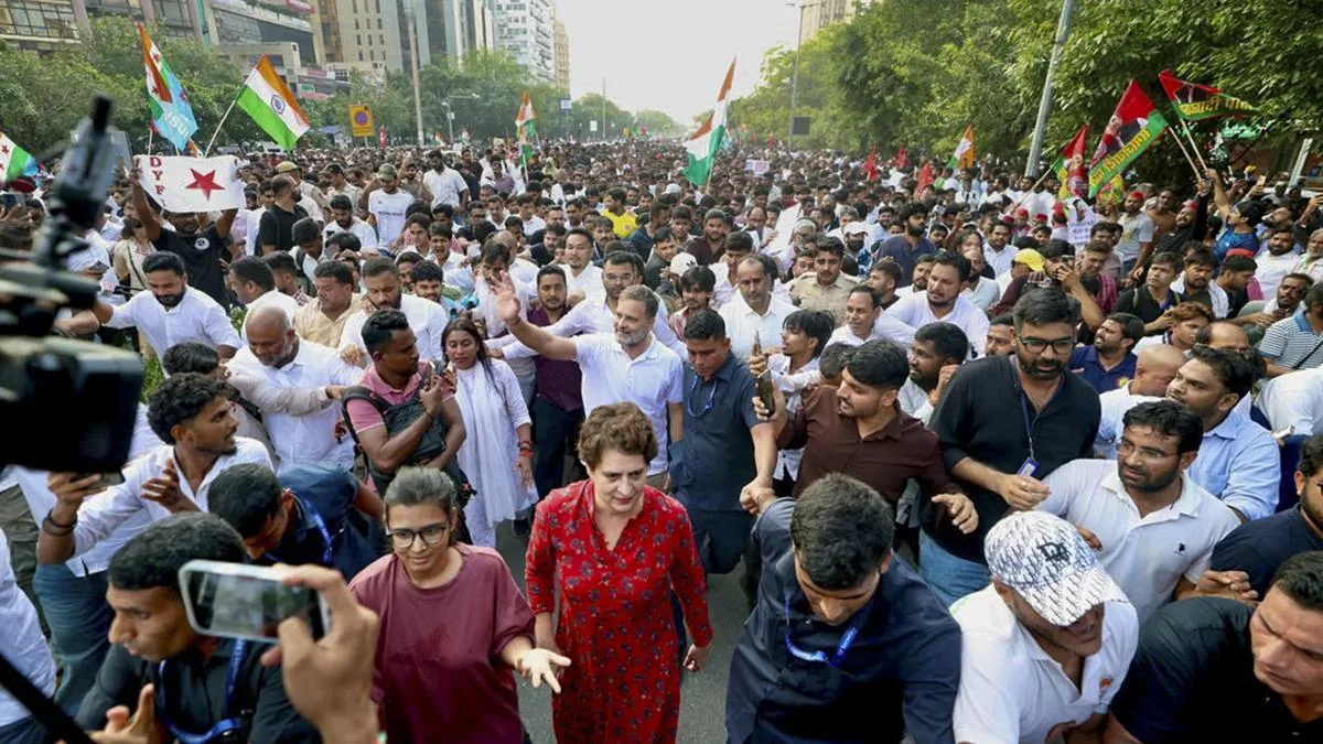 Delhi Police registers two FIRs over Opposition protest