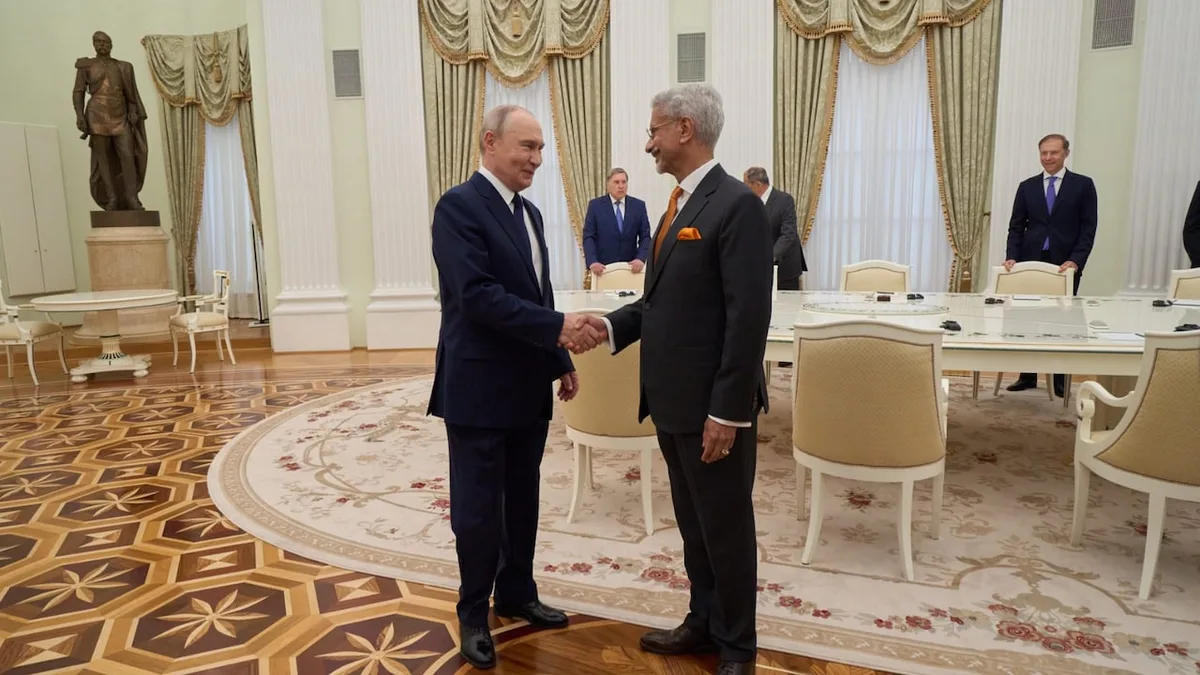 "Handed Over Personal Message From PM Modi": S Jaishankar Meets Putin In Moscow