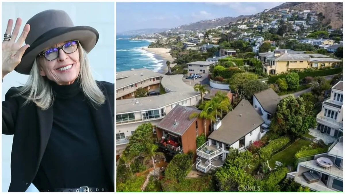 Diane Keaton’s Laguna Beach home bought for $6.6m now asks $10.3 million