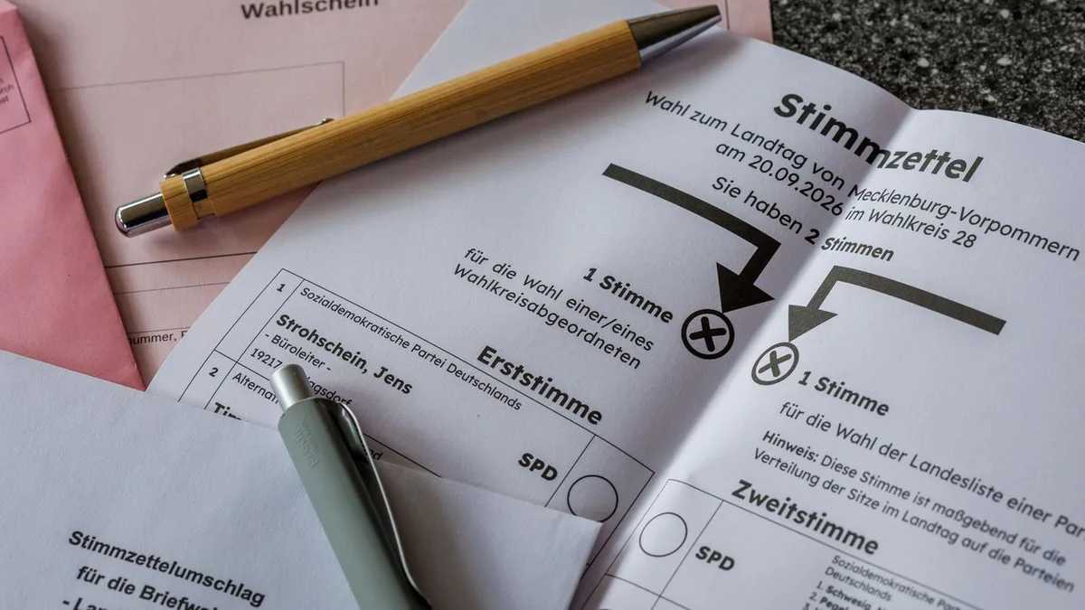 Mecklenburg-Vorpommern: Erst- und Zweitstimme einfach erklärt