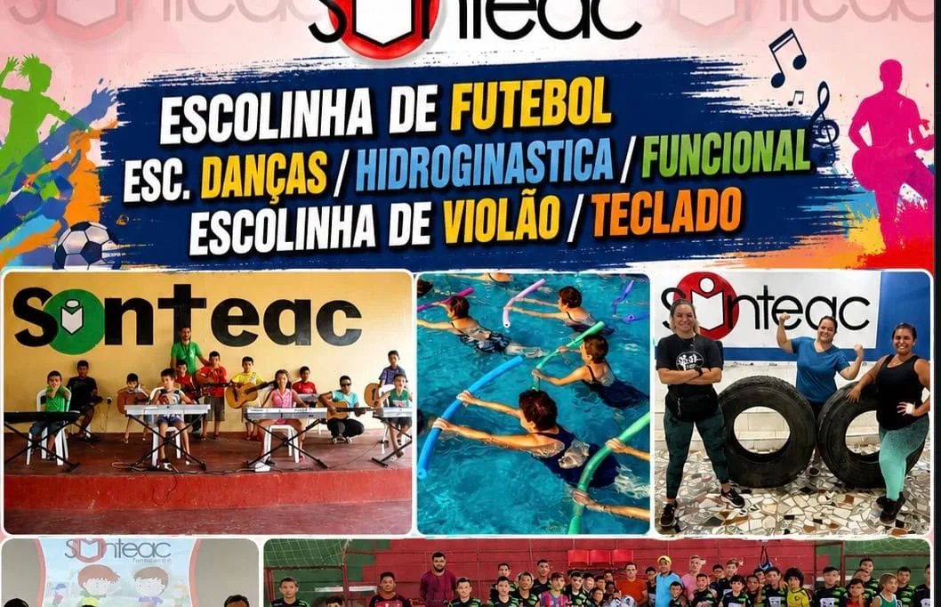 Sinteac de Tarauacá lança aulas gratuitas de futebol, dança, música e hidroginástica