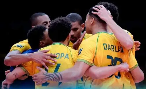Com campo-grandense em quadra, Brasil garante vaga olímpica no vôlei masculino
