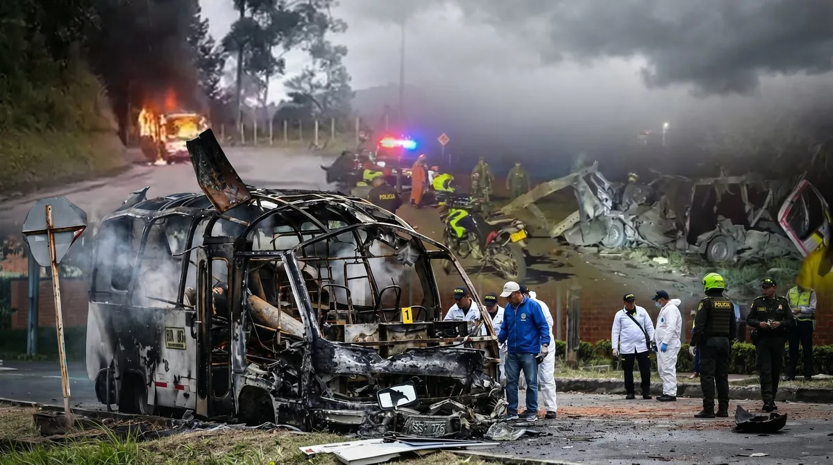 Atentados con explosivos en Colombia llegan a 204 en 2026 tras carro bomba en Los Patios