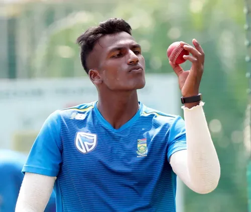 Back in the spin of things: Fit-again Senuran Muthusamy targets Proteas WTC defence