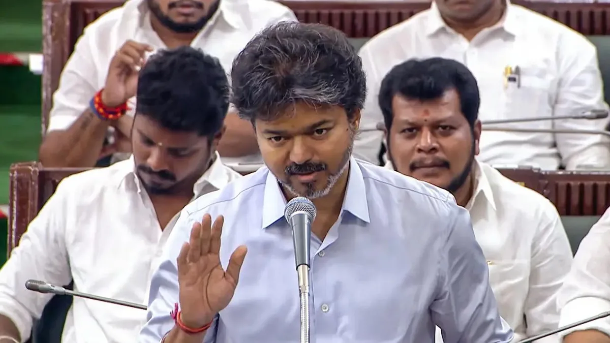 'I apologise on his behalf': Vijay after minister's Karunanidhi reference