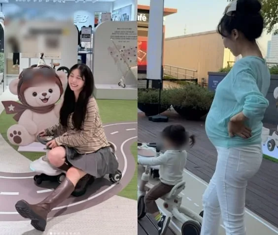 ‘이지훈♥’ 아야네, 둘째 임신 막달..엄청난 D라인으로 외출 “9개월 돌입!”