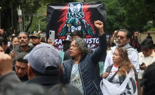 Secretaría de Seguridad de la CDMX investiga actuar de policías en marcha de trabajadores del IMSS; analiza videos difundidos